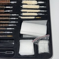 Winchester gun cleaning kit in briefcase style carrier 62 piece USED