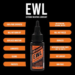 EWL CLP Gun Lube – Extreme Weapons Lubricant Synthetic Gun CLP Cleaner – 1Oz Squ