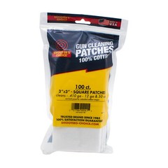 Otis Technology 3 Square Cotton Cleaning Patches 100 Pk for Firearm Maintenance