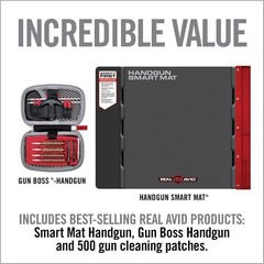 Handgun Cleaning Kit Includes Gun Cleaning Mat 19×16 W/ Magnetic Parts Tray