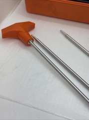 Vintage Hoppe’s 9 Gun Cleaning Kit & Orange Storage Box Oil Solvent