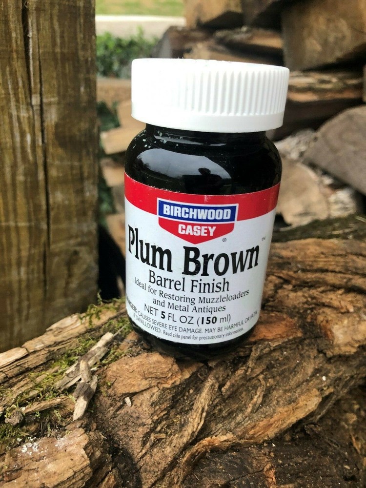 BIRCHWOOD CASEY PLUM BROWN BARREL METAL FINISH IN 5 OZ. JAR, PART # 14130