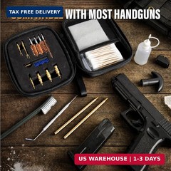 GLORYFIRE Universal Gun Cleaning Kit Fits .22 .357/9mm .38 .40 .45 Cal Handguns