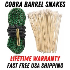 .223 Gun Bore Cleaning Rope – Lifetime Warranty – Cobra Barrel Snake 100 Swabs