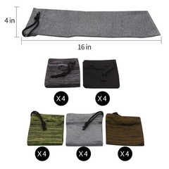 RUBY.Q 20pcs Handgun Socks, 16in Silicone Treated Knit Gun Socks, Breathable …