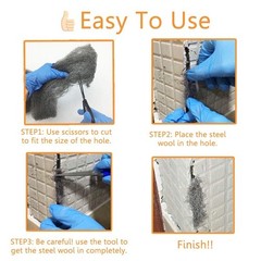 High-Quality 0000 Steel Wool Roll Kit – Safe Mouse Guard for Indoor & Outdoor