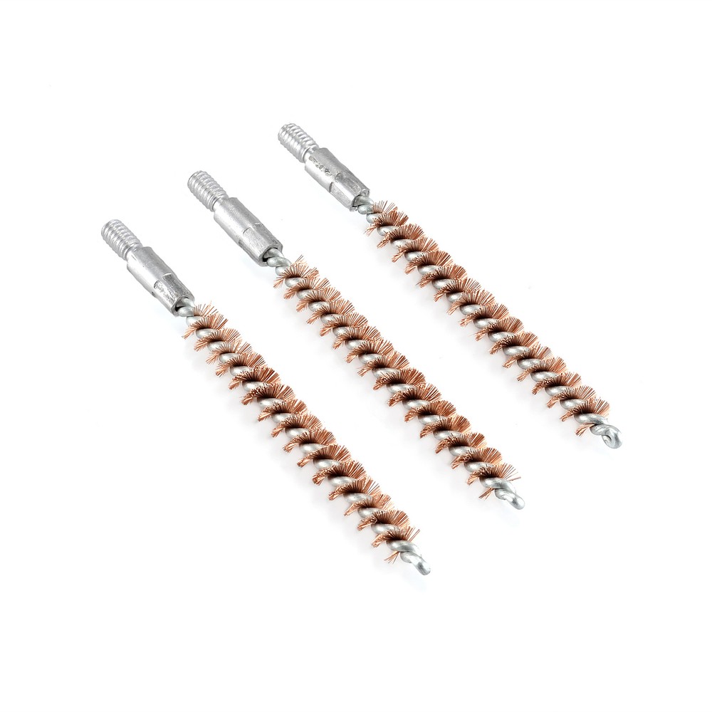 3 X 3 inch Bronze Bristle Bore Brush .243 cal 8×32 Thread for Gun Cleaning Rod