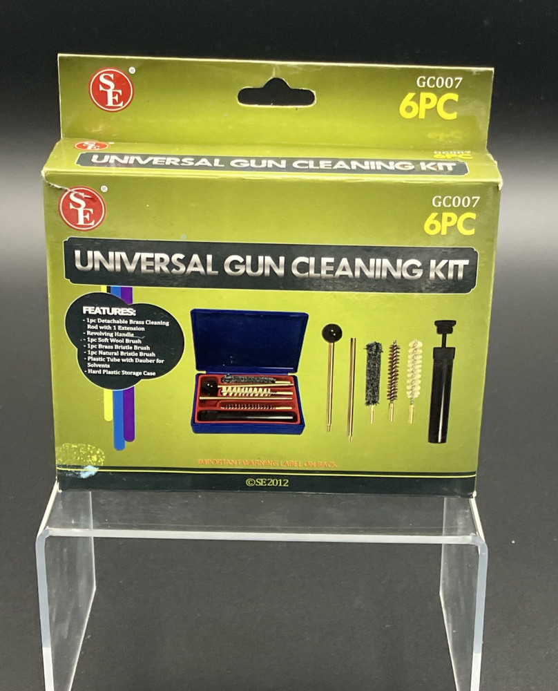 SE Universal Gun Cleaning Kit 6 Piece GC007 .38 9mm .357 Revolver