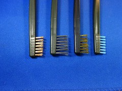 NEW 7″ 10 PC DOUBLE COPPER BRASS STEEL NYLON PLASTIC GUN CLEANING BRUSH SET !!