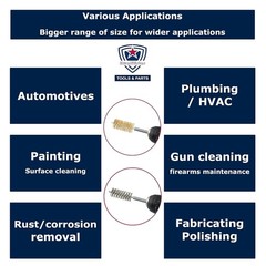 Professional 16-Piece Bore Brush Set for Rust & Paint Removal – 8 Sizes Included