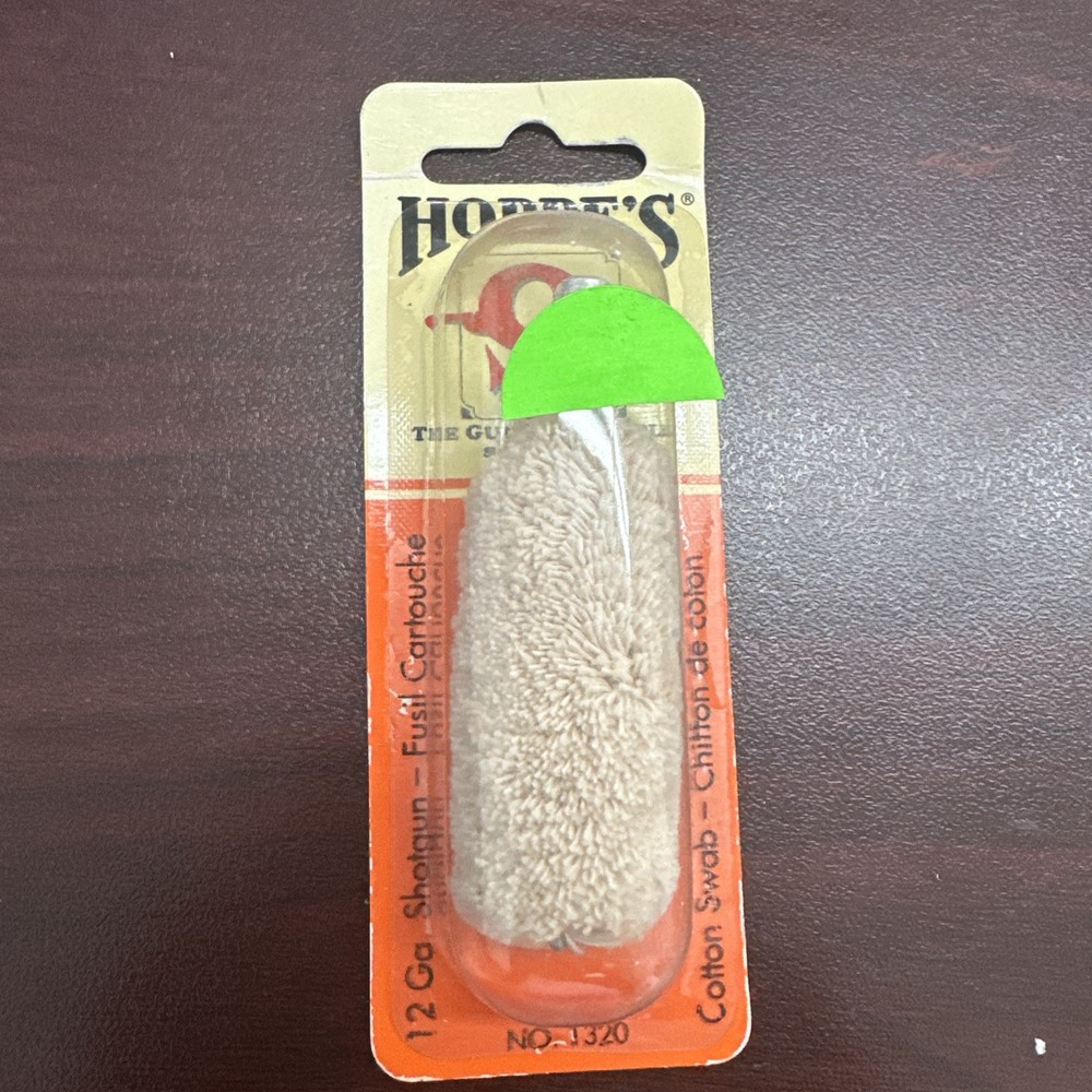 Hoppes Hunting Gun Cleaning Cotton Swab 12 Gauge 1/ea 1320