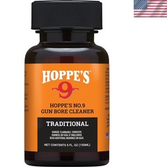 5 Oz. Hoppe’s No. 9 Bore Cleaner – Fast-Acting, Kid-Safe Firearm Maintenance