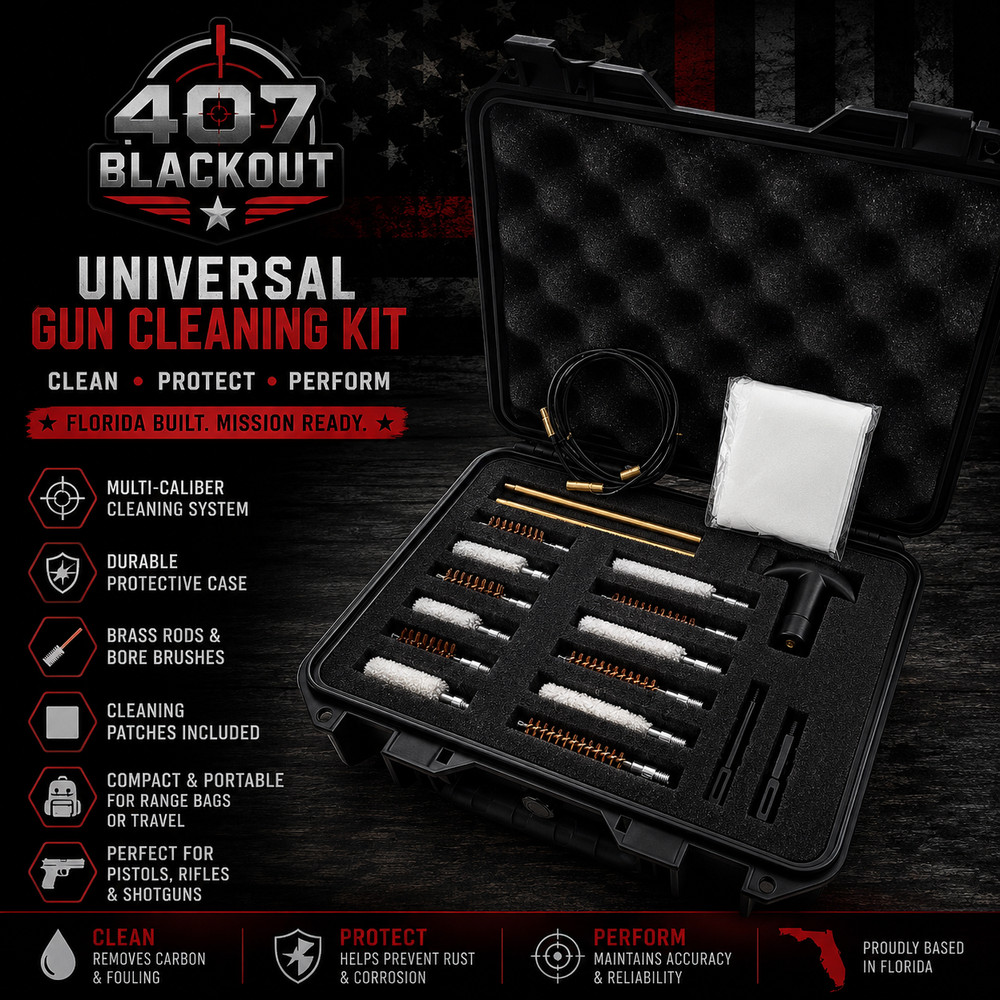 Universal Gun Cleaning Kit – Multi-Caliber Cleaning Set