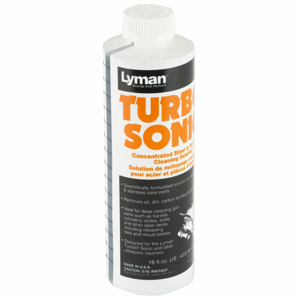 Lyman Turbo Sonic Ultrasonic Steel Cleaning Solution Liquid16Oz Gun PartsCleaner