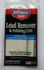 Birchwood Casey Lead Remover and Polishing Cloth; 6″ x 9″; 1 Cloth; 31002
