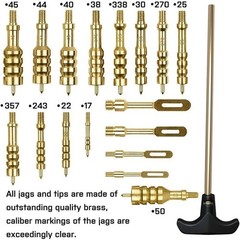 Zonwish Universal Gun Cleaning Kit Light & Mat, Brass Rods Jags for All Firearms