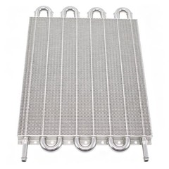 Universal Aluminum 8 Pass Tube and Fin Remote Transmission Oil Cooler Kit