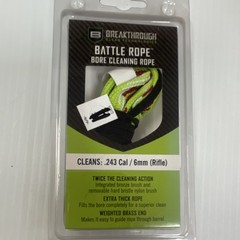 Breakthrough Clean Technologies Bore Cleaning Rope .243 Cal/6mm Rifle Brass Wei…
