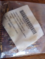 SMALL ARMS CLEANING BRUSH .38 CALIBER 9MM 10 PACK NEW IN BAGS G.I ISSUE