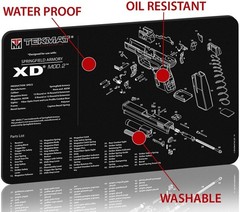 TekMat 17in Printed Gun Cleaning Mat Springfield Armory XD Mod2, : TEK-17-XDMOD2