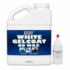 Fiberglass Supply Depot White Gelcoat No Wax Interior Or Exterior – Gallon 60Cc