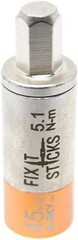Durable Metal Torque Limiter, 45 in-lb, Compatible with Standard 1/4in Driver