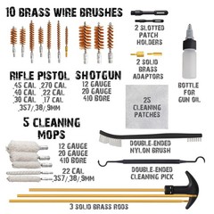 Deluxe Cleaning Kit in Patented Bullet-Shaped Case, Cleaning Tools for Handgu…