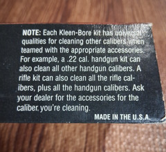 Kleen Bore Universal Gun Cleaning Kit Model NO K-205 22/223/225