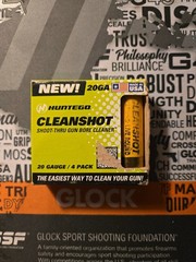 Huntego 20 Gauge CleanShot Shoot-Thru Gun Bore Cleaner 4 Pack Each
