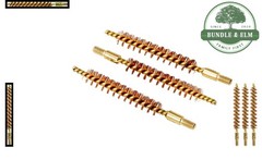 Gun Maintenance Brushes Set – 3 Pack .22 Caliber with Aggressive Bronze Bristles