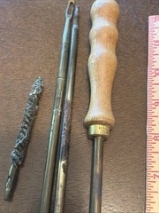 Vintage Marbles stainless steel Jointed Rifle Cleaning Rod #9728 28 Cal + USA