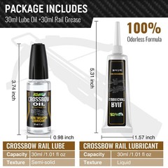 Crossbow Rail Lube & Oil Set – 1 oz Lubricant & Applicator for Smooth Operation