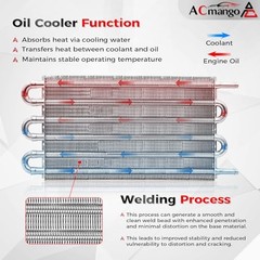6 Pass Ultra-Cool Tube And Fin Transmission Cooler Universal 6-pass Silver