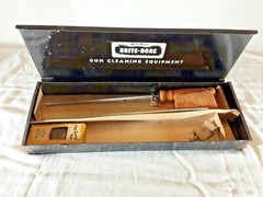 Vintage Mill Run Brite Bore Rifle Gun Cleaning Kit w/ Brite Bore Lubricating Oil