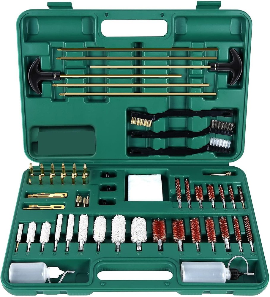 Snake Eye Gun Cleaning Kit Universal Supplies for Hunting Rifle Handgun Shot Gun
