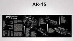 AR-15 Tactical Gun Cleaning Mat 12×36 – Heavy-Duty Non-Slip Armorer Bench Pad 🔥