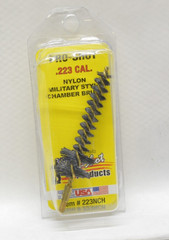 223 Cal Pro-Shot Rifle Military Style Nylon Chamber Brush, #8-32 thread 223NCH