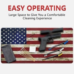 24″x12″ Waterproof Cleaning Mat & Long Swabs – Anti-Slip, Oil-Resistant Workbenc
