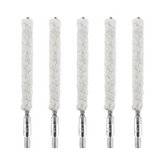 5 Pcs Firearm Rifle .22 Cal 8×32 Thread Gun Cleaning Bore Cotton Mop Brush Set