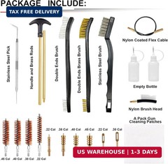 Gun Cleaning Kit, Universal Gun Cleaning Kit for All Caliber Shotgun Pistol Rifl