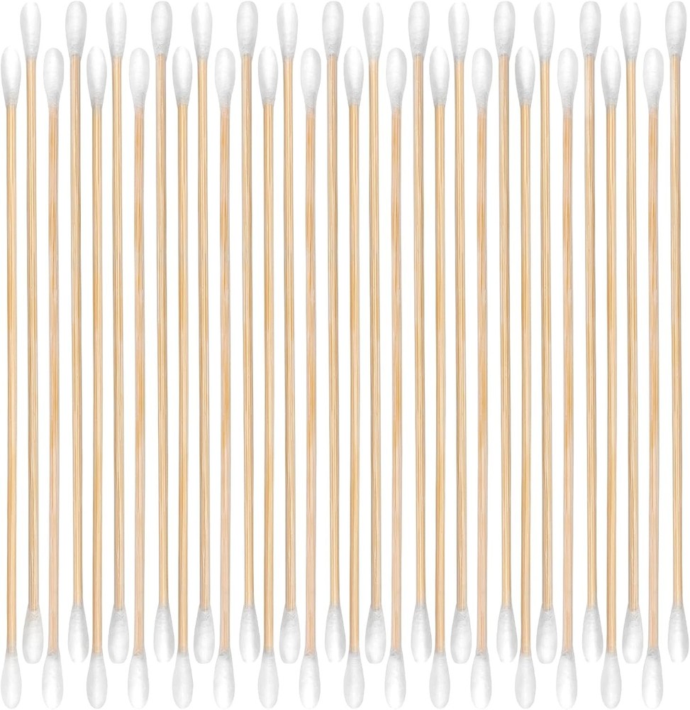 400/200 ct 6 Inch Double-Ended Gun Cleaning Swabs with Bamboo Sticks – Ideal