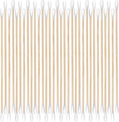 400/200 ct 6 Inch Double-Ended Gun Cleaning Swabs with Bamboo Sticks – Ideal