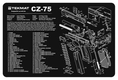 Tekmat Armorers Bench Mat 11″x17″ Cz-75 Pistol 17-CZ75