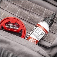 Real Avid Gun Cleaning Snake for 9mm 357 38 Caliber and 4oz CLP Squeeze Bottle