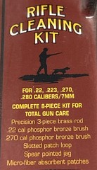 Outers RIFLE CLEANING KIT .22 .223 .270 .280 7mm Aluminum Rod Bore – 8 Piece Kit