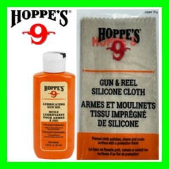 Hoppe’s Silicone Gun Reel Cloth & Lubricating Oil, Rust Prevention & Maintenance