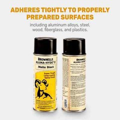 Brownells Aluma-Hyde 2 Epoxy Based Firearms Finish Aerosol Can Matte Black