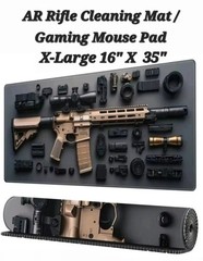 Masive AR Rifle Gunsmith Gun Cleaning Bench Mat Gaming Mouse Pad 35″ X 16″