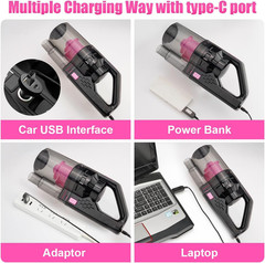 Cordless Car Vacuum Cleaner 8000PA High Power Handheld Kit with Accessories for