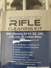 16 Piece Universal Rifle Cleaning Kit for Use on .22, .243, .270 and 30 Caliber